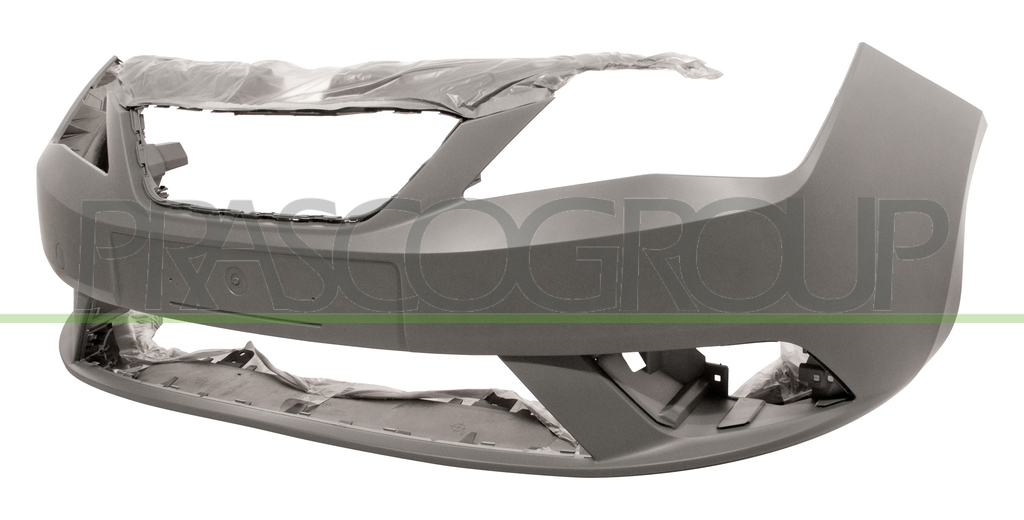 FRONT BUMPER-PRIMED-WITH TOW HOOK COVER-WITH CUTTING MARKS FOR PDC