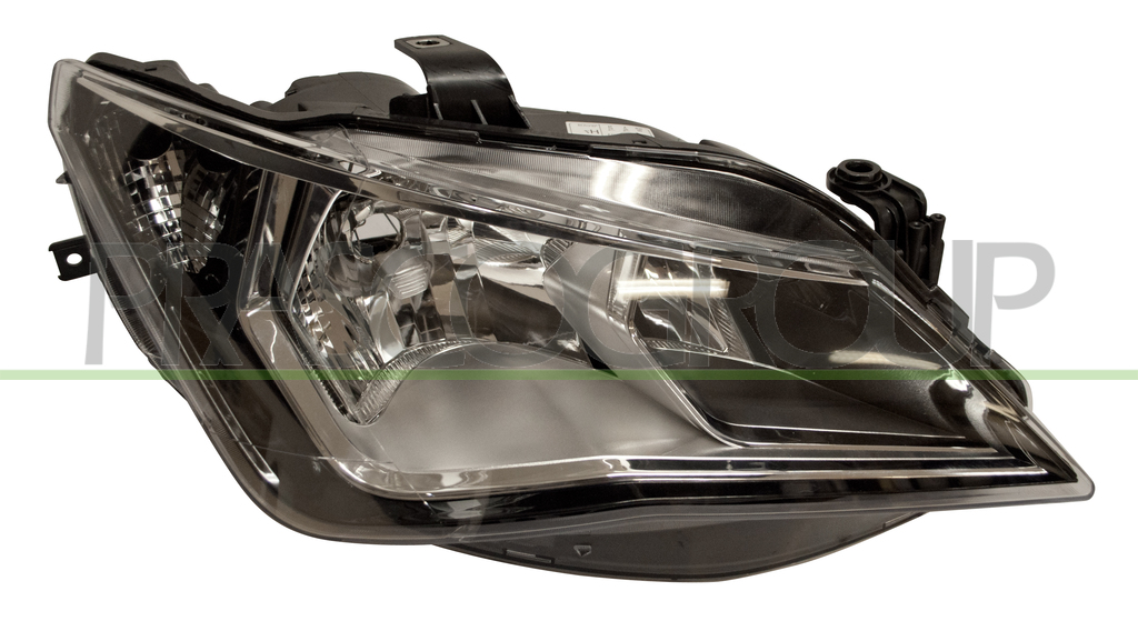 OPTICA DERECHA H7+H7 ELECTRICA-CON MOTOR-CROMADA