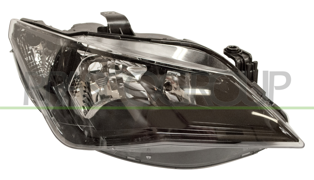 HEADLAMP RIGHT H7+H7 ELECTRIC-WITHOUT MOTOR-BLACK