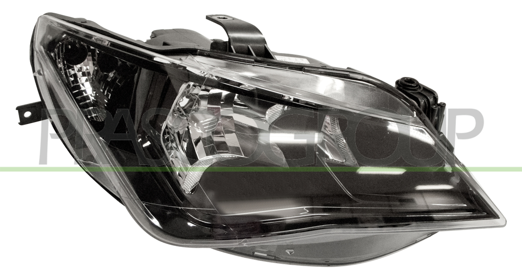PROIETTORE DESTRO H7+H7-ELETTRICO-CON MOTORE-NERO