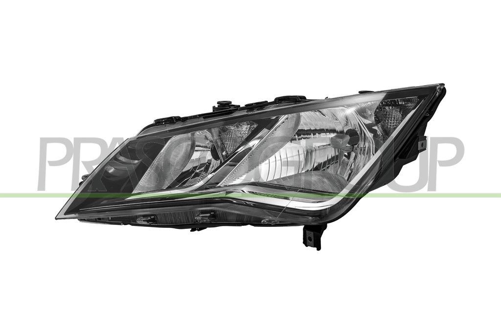 HEADLAMP LEFT H7+H7 ELECTRIC-WITH MOTOR-BLACK