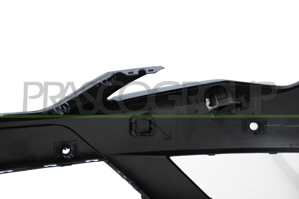 FRONT BUMPER PRIMED-WITH TOW HOOK COVER-WITH PDC+SENSOR HOLDERS-WITH HEADLAMP WASHER HOLES+HEADLAMP WASHER COVER