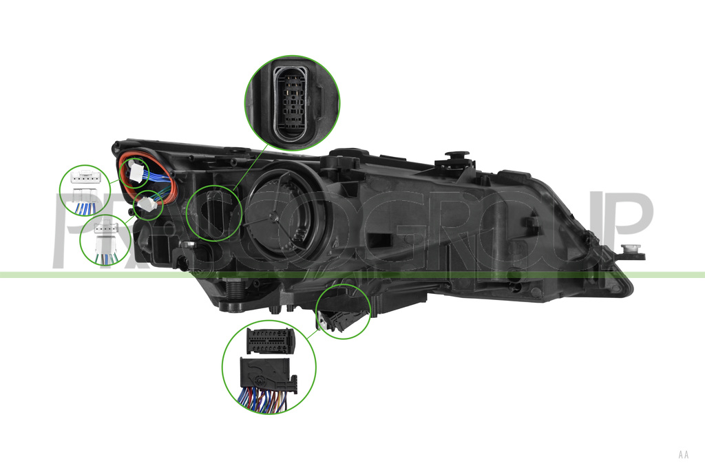 PROIETTORE SINISTRO-ELETTRICO-CON MOTORE-SENZA CENTRALINA-FULL LED-VERSIONE VALEO