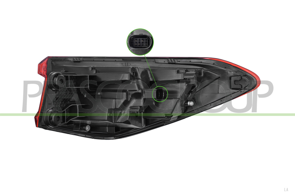 RUECKLEUCHTE LINKS-AUSSEN-MIT FASSUNG-LED MOD. KOMBI-VARROC TYP
