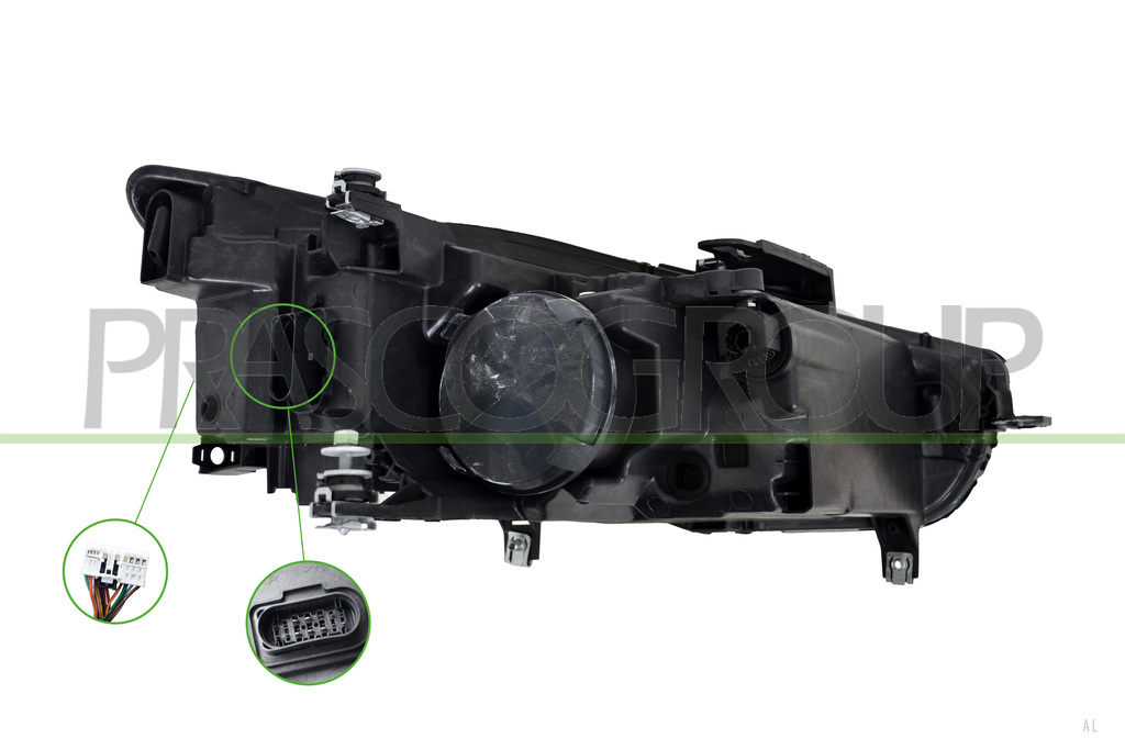 PROIETTORE SINISTRO-ELETTRICO-CON MOTORE-SENZA CENTRALINA-FULL LED-VERSIONE VALEO