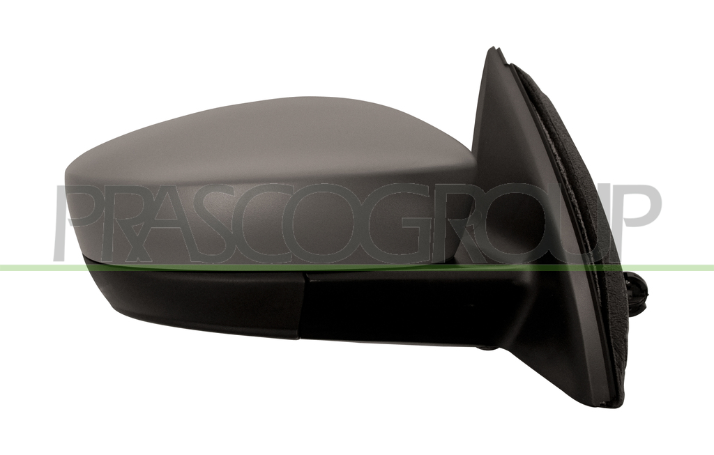 DOOR MIRROR RIGHT-CABLE-PRIMED-CONVEX-CHROME