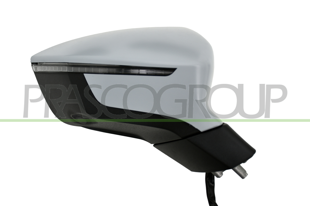 DOOR MIRROR RIGHT-ELECTRIC-PRIMED-HEATED-WITH LAMP-CONVEX-6 PINS