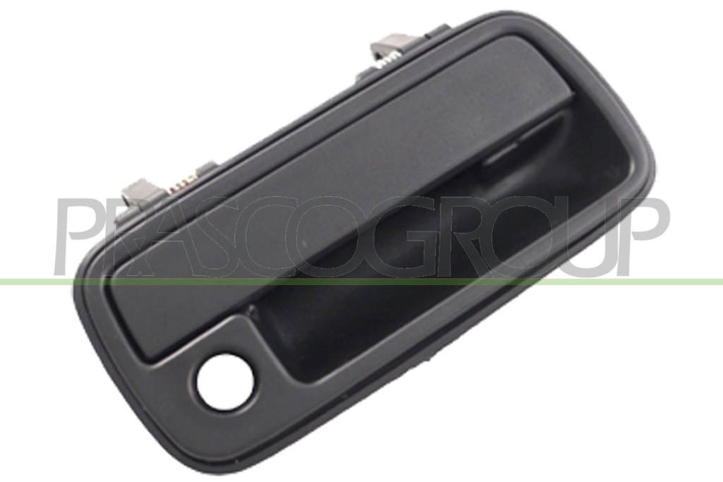 FRONT DOOR HANDLE RIGHT-OUTER-BLACK-WITH KEY HOLE