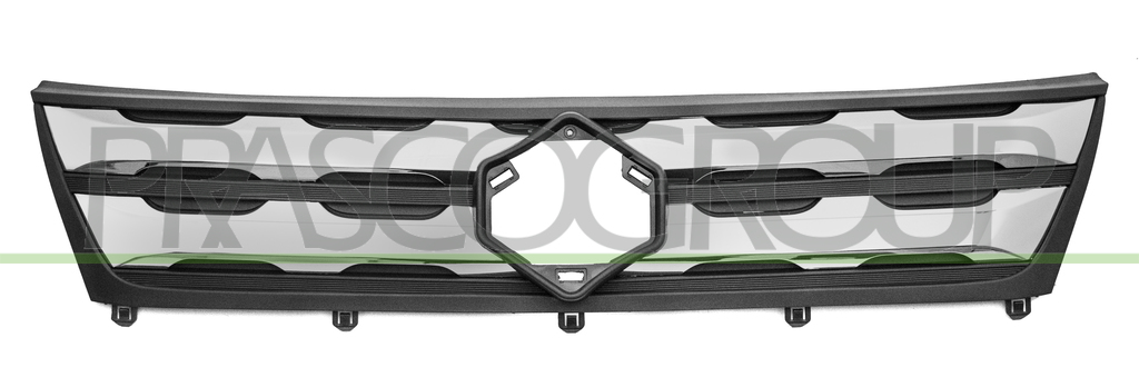 RADIATOR GRILLE-BLACK-WITH CHROME MOLDING MOD. GLX