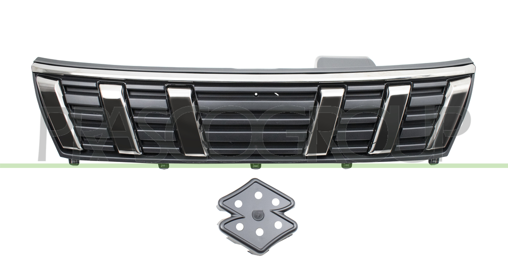 RADIATOR GRILLE-BLACK-WITH CHROME MOLDING