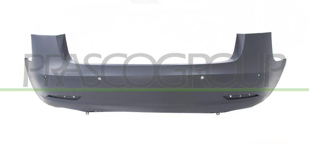 REAR BUMPER-PRIMED-WITH HOLES FOR PDC AND PARK ASSIST+SENSOR HOLDERS