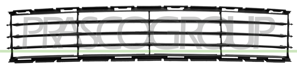 FRONT BUMPER GRILLE-CENTRE-BLACK