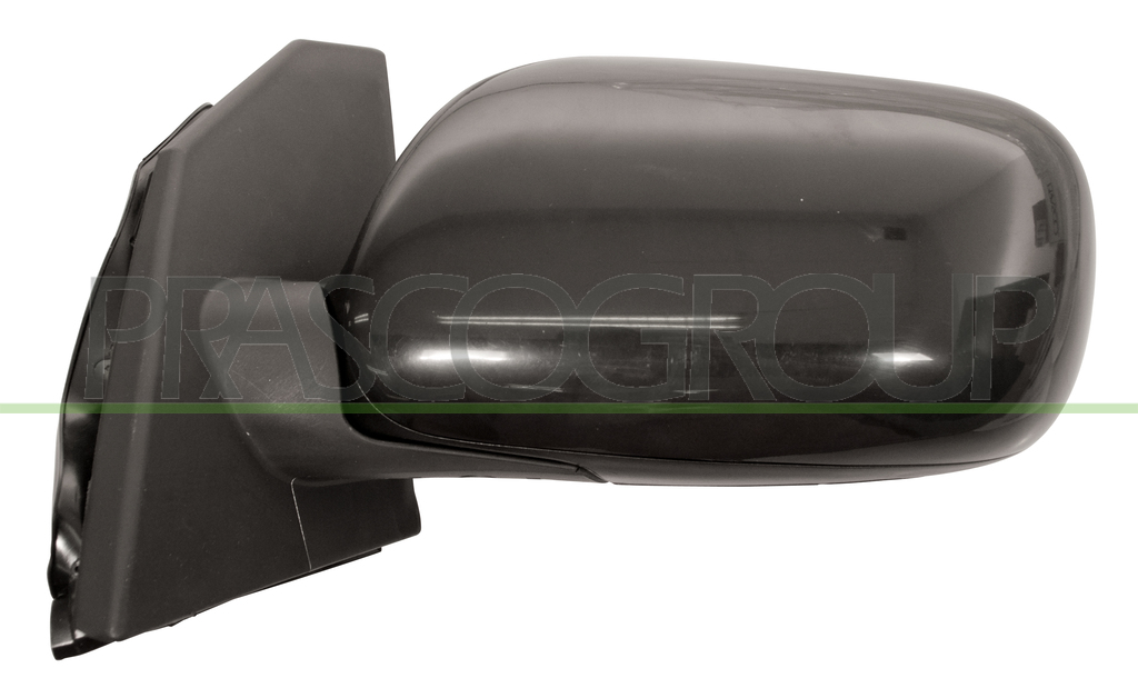 DOOR MIRROR LEFT-CABLE-BLACK-CONVEX