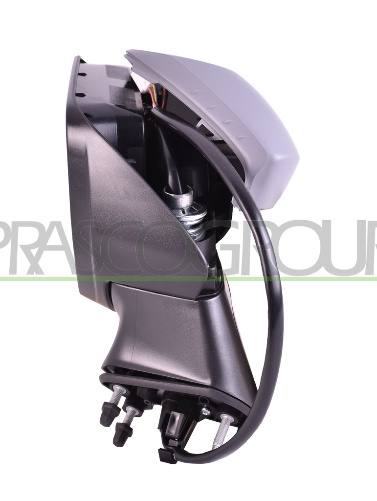 DOOR MIRROR LEFT-ELECTRIC-HEATED-PRIMED-WITH LAMP-FOLDABLE-WITH BLIS-CONVEX-CHROME-9 PINS