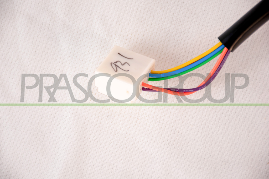 DOOR MIRROR LEFT-ELECTRIC-PRIMED-FOLDABLE-WITH LAMP-CONVEX-7 PINS