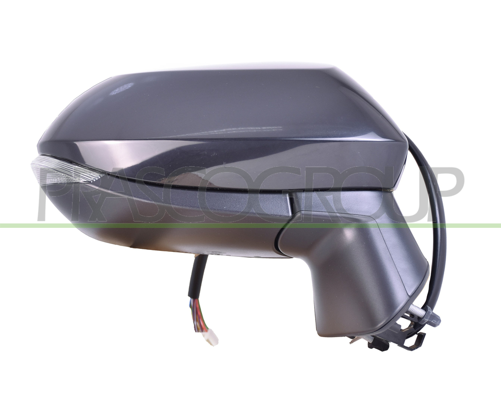 DOOR MIRROR RIGHT-ELECTRIC-HEATED-PRIMED-FOLDABLE-WITHH LAMP-WITH MEMORY-CONVEX-11 PINS