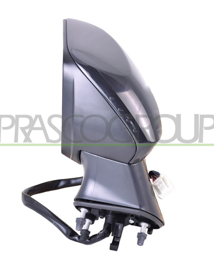 DOOR MIRROR LEFT-ELECTRIC-PRIMED-HEATED-FOLDABLE-WITH LAMP-WITH MEMORY-CONVEX-11 PINS