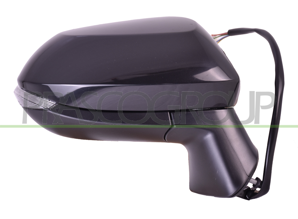 RETROVISORE DESTRO-ELETTRICO-NERO-TERMICO-CON FANALE-CONVESSO-6 PINS