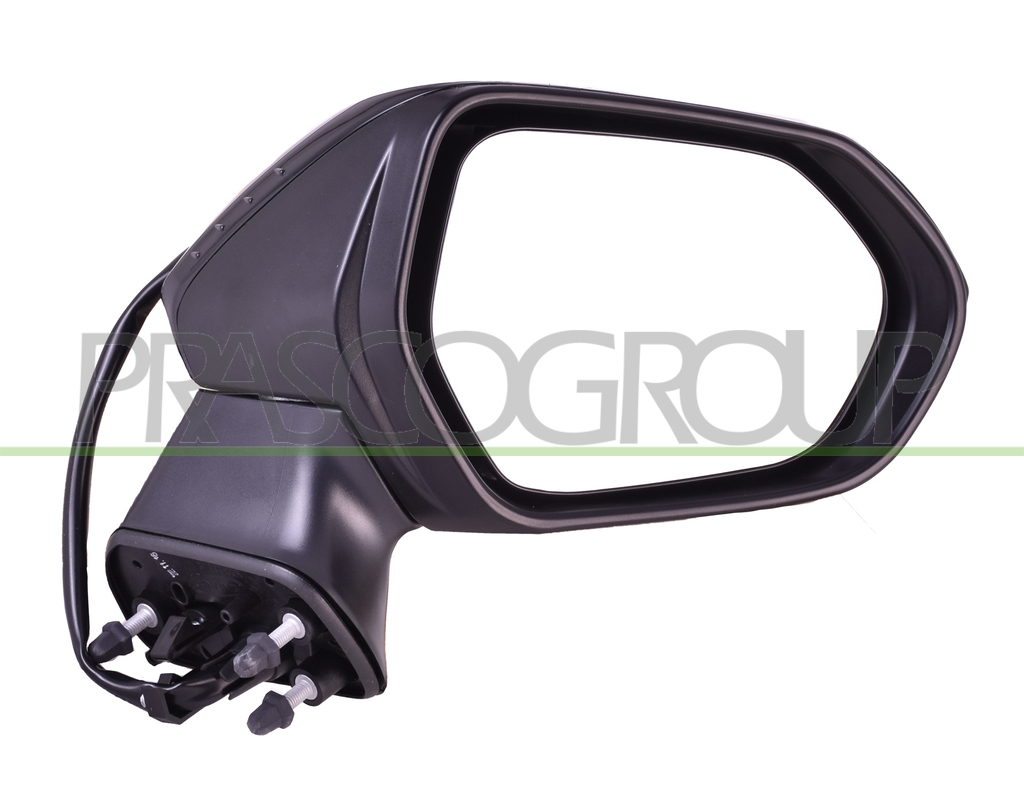 RETROVISORE DESTRO-ELETTRICO-NERO-TERMICO-CON FANALE-CONVESSO-6 PINS