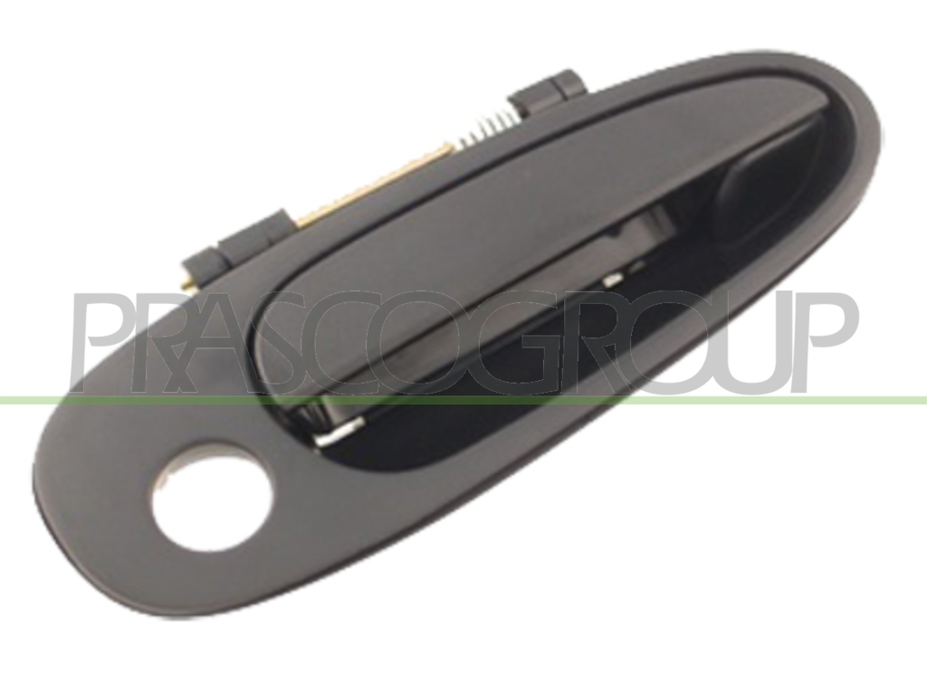 FRONT DOOR HANDLE RIGHT-OUTER-BLACK-WITH KEY HOLE