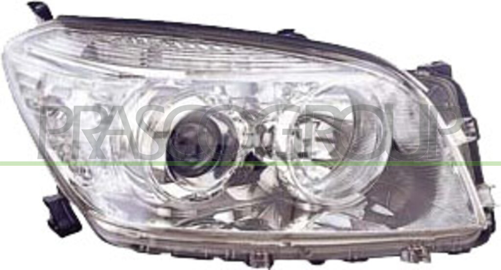 OPTICA IZQUIERDA H11+HB3 ELECTRICA-CROMADA-CON MOTOR