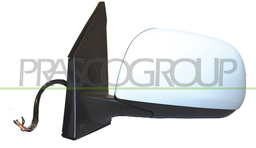 DOOR MIRROR LEFT-ELECTRIC-HEATED-FOLDABLE-PRIMED-CONVEX-CHROME
