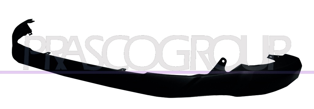 FRONT BUMPER SPOILER-BLACK-TEXTURED FINISH-WITH MOLDING CUTTING MARKS