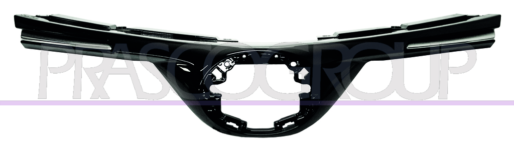 GRILLE CALANDRE NOIRE AVEC MOULURE CHROMEE'