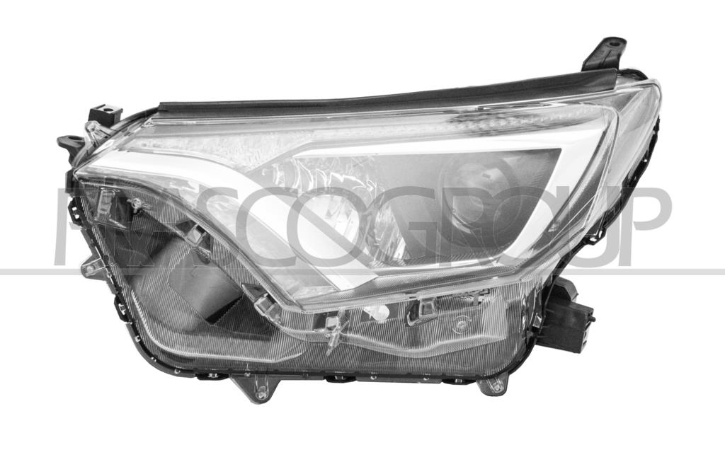 OPTICA IZQUIERDA HIR-2 ELECTRICA-CON MOTOR-CONLUZ-LED-NEGRO
