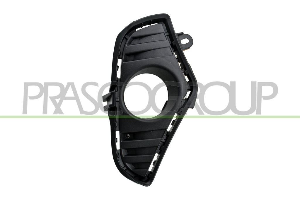 FRONT BUMPER GRILLE RIGHT-BLACK-WITH FOG LAMP HOLE