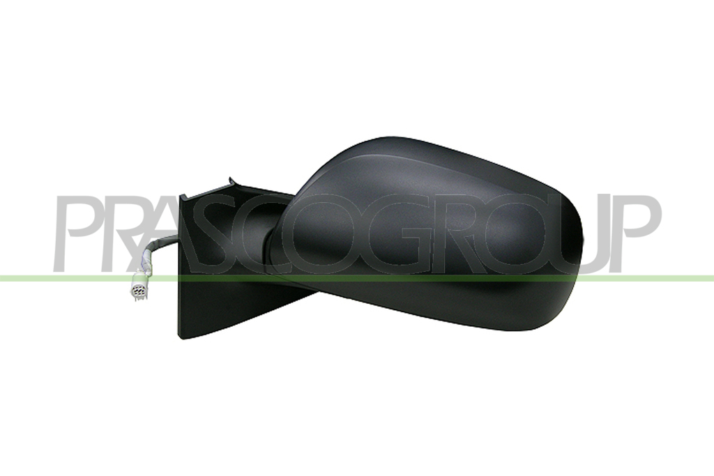 DOOR MIRROR LEFT-ELECTRIC-BLACK-CONVEX-CHROME