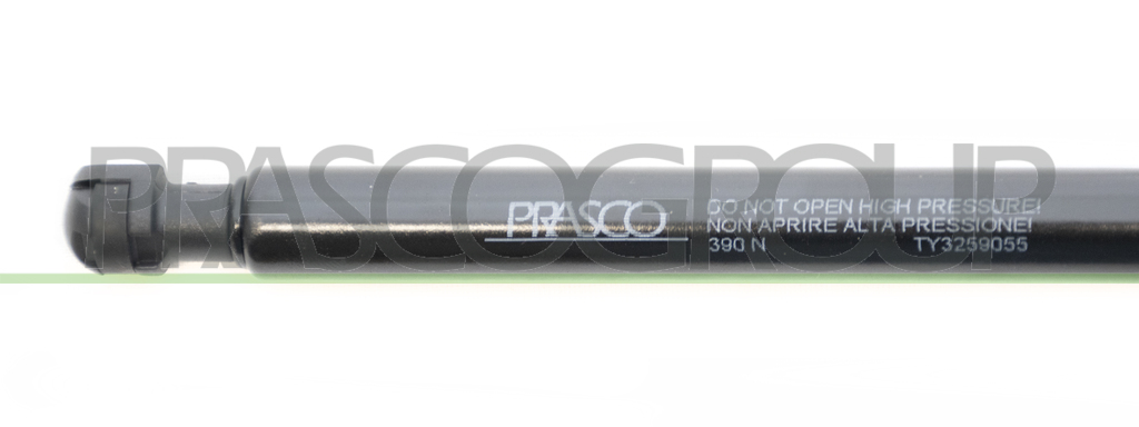 TAILGATE GAS SPRING RIGHT/LEFT - 390 N - L 430 mm - S 170 mm - Ø 18 mm - Ø 8 mm