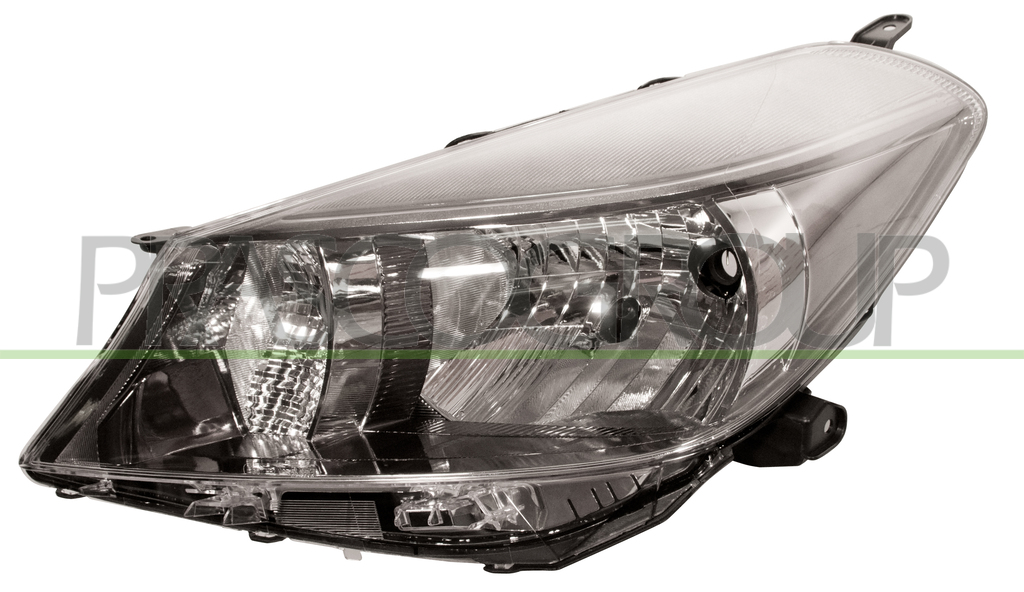 PROIETTORE SINISTRO H4-ELETTRICO-SENZA MOTORE-CROMATO SCURO