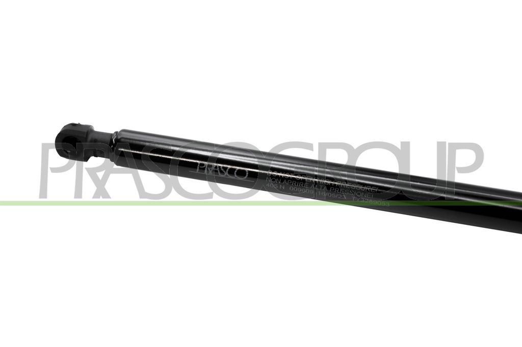 TAILGATE GAS SPRING RIGHT - 405 N - L 416 mm - S 155 mm - Ø 18 mm - Ø 8 mm MOD. MANUAL TRANSMISSION