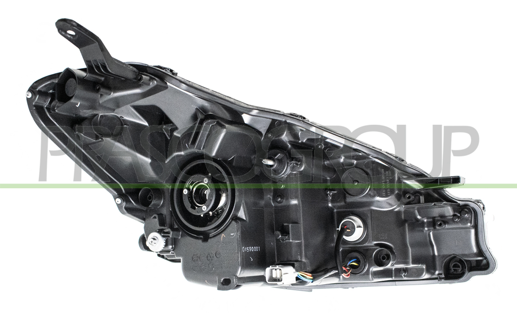 HEADLAMP LEFT HIR2 ELECTRIC-WITHOUT MOTOR-WITH CORNER PROJECTOR-BLACK