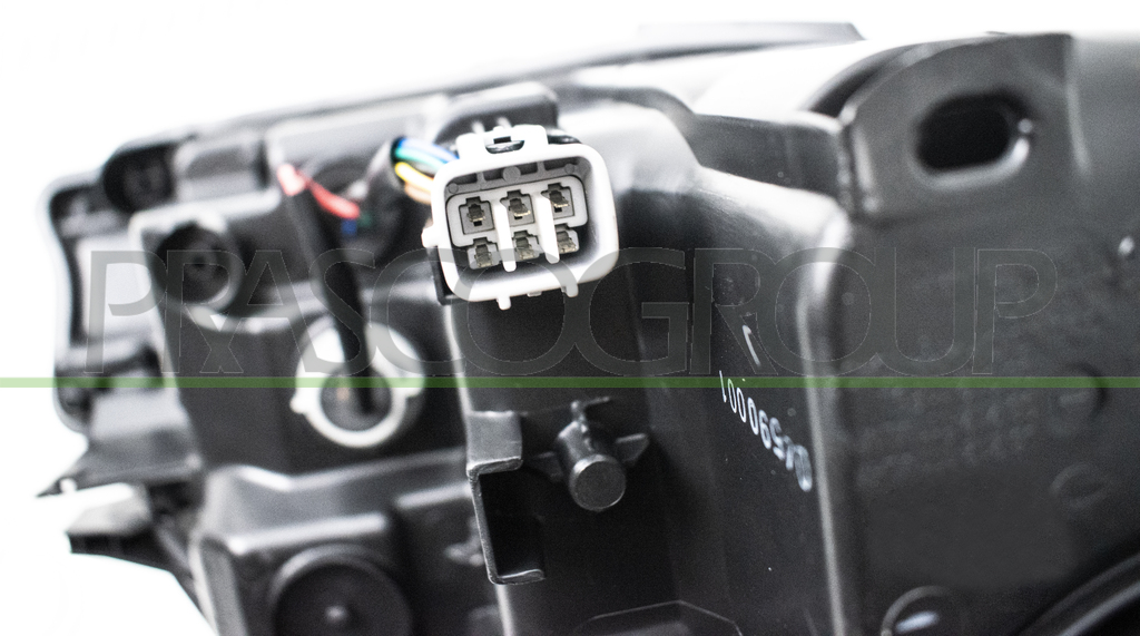 HEADLAMP LEFT HIR2 ELECTRIC-WITHOUT MOTOR-WITH CORNER PROJECTOR-BLACK