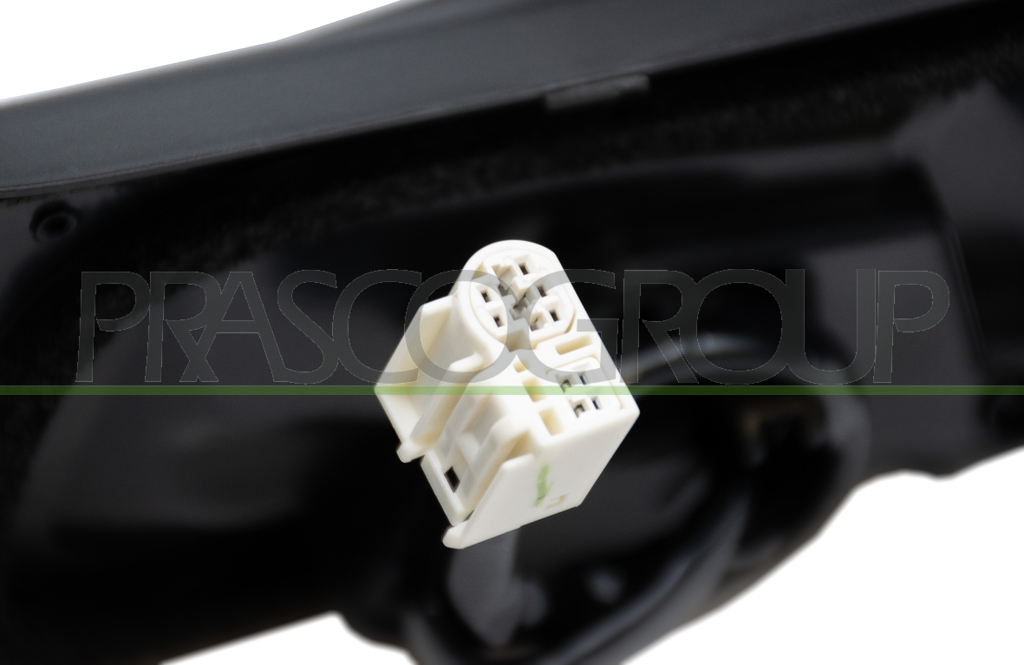 DOOR MIRROR RIGHT-ELECTRIC-HEATED-BLACK-WITH-TEXTURED BLACK-MOLDING-WITH LAMP-CONVESSO/CROMATO-7 PINS