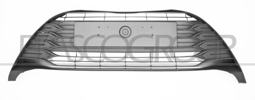 FRONT BUMPER GRILLE-CENTRE-BLACK-TEXTURED FINISH-WITH TOW HOOK COVER