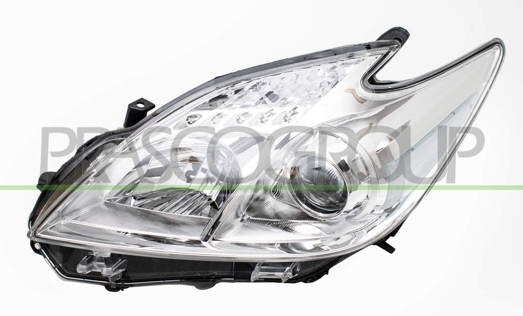 HEADLAMP LEFT H11+HB3 ELECTRIC-WITHOUT MOTOR-CHROME