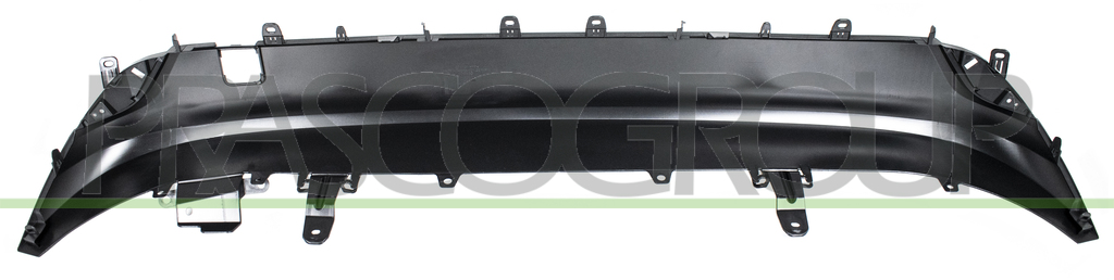 SPOILER STOSSTANGE HINTEN-SCHWARZ-GENARBT