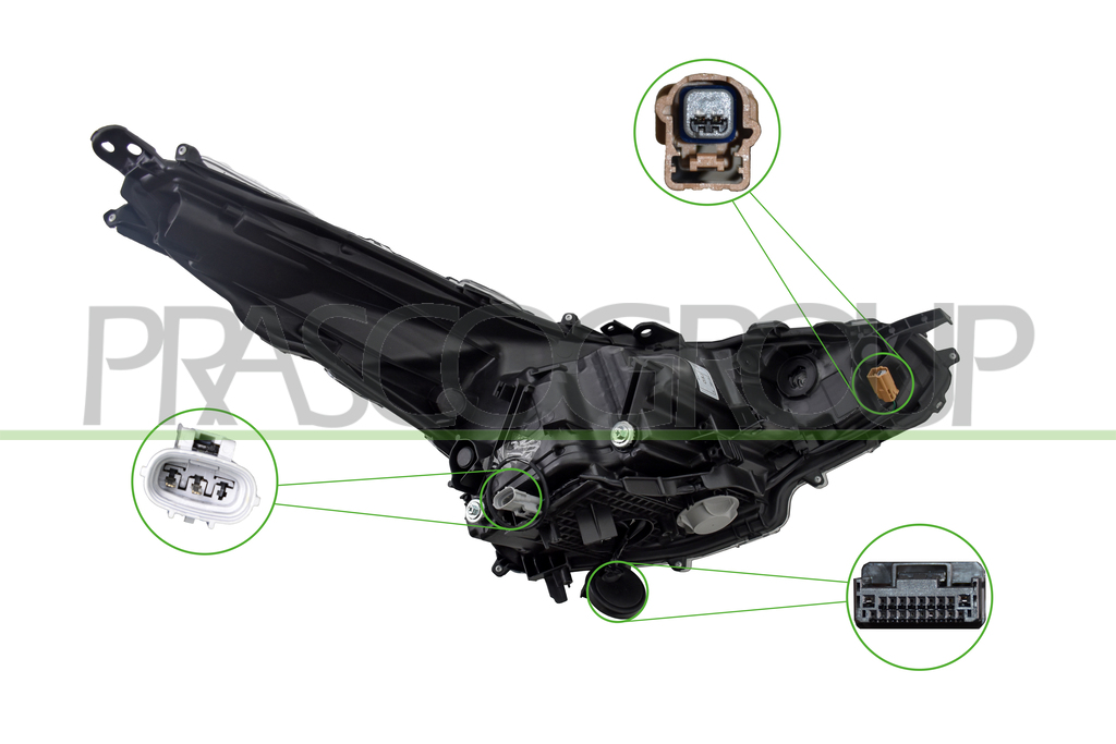 SCHEINWERFER LINKS MIT LWR-MIT MOTOR-LED