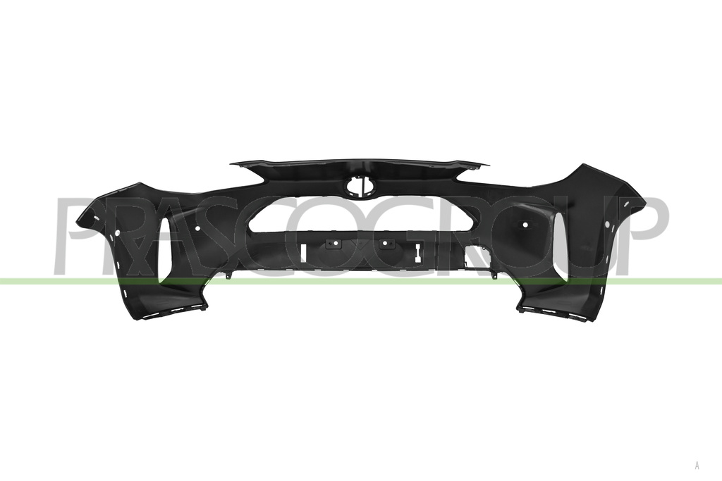 FRONT BUMPER-BLACK-SMOOTH-FINISH TO BE PRIMED-WITH HOLES FOR PDC AND PARK ASSIST MOD. ACTIVE-TREND-LOUNGE