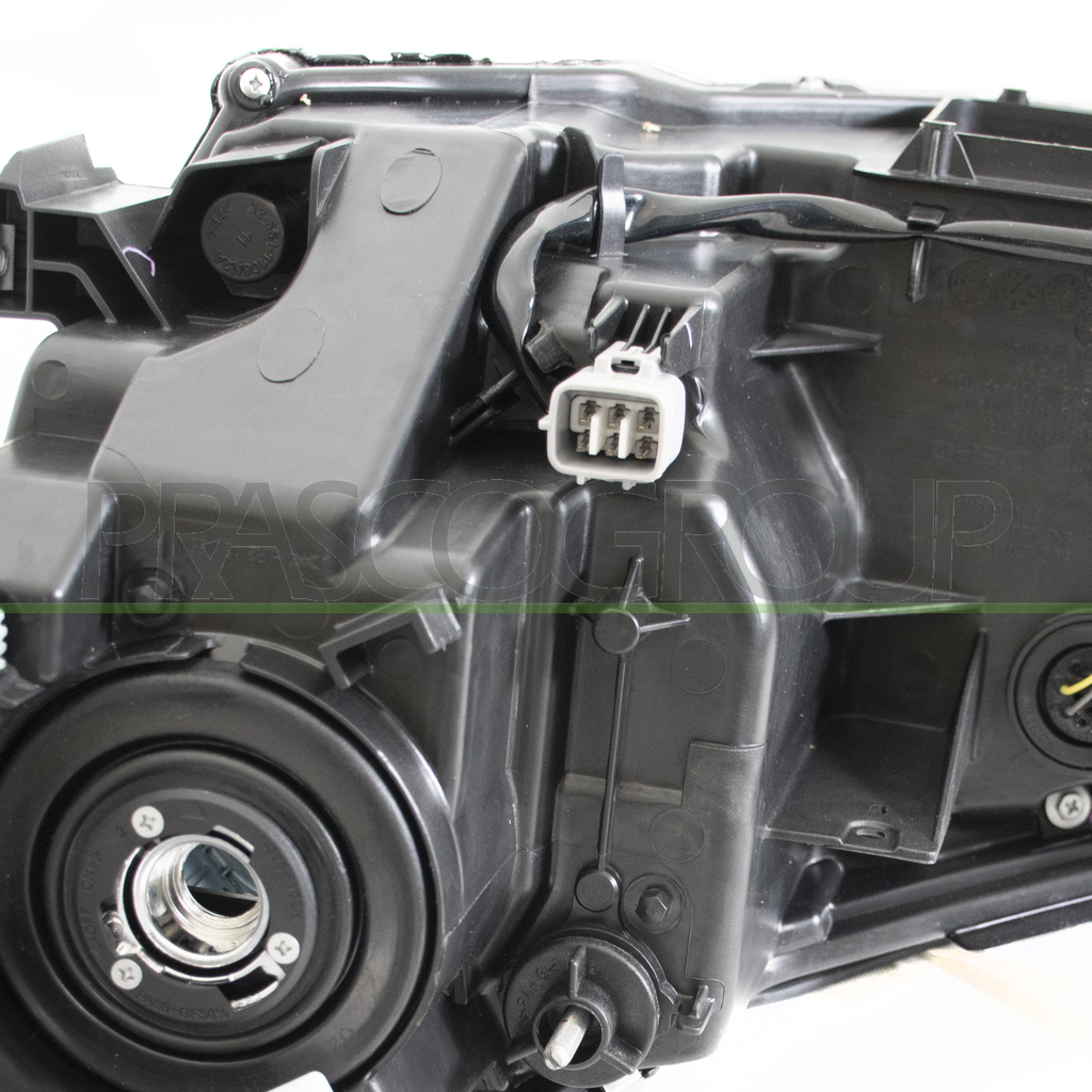 HEADLAMP RIGHT HIR2 ELECTRIC-WITHOUT MOTOR-WITH CORNER PROJECTOR-BLACK-LED
