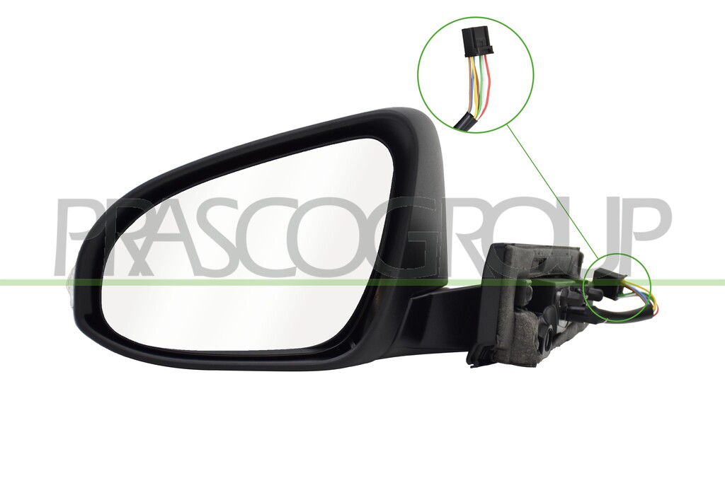 RETROVISORE SINISTRO-ELETTRICO-CON PRIMER-TERMICO-CON FANALE-CONVESSO-7 PIN