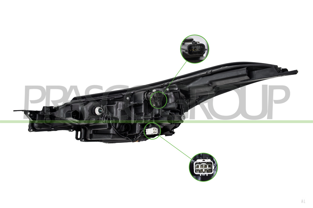 PROIETTORE DESTRO-ELETTRICO-CON MOTORE-LED-VERSIONE FEKA