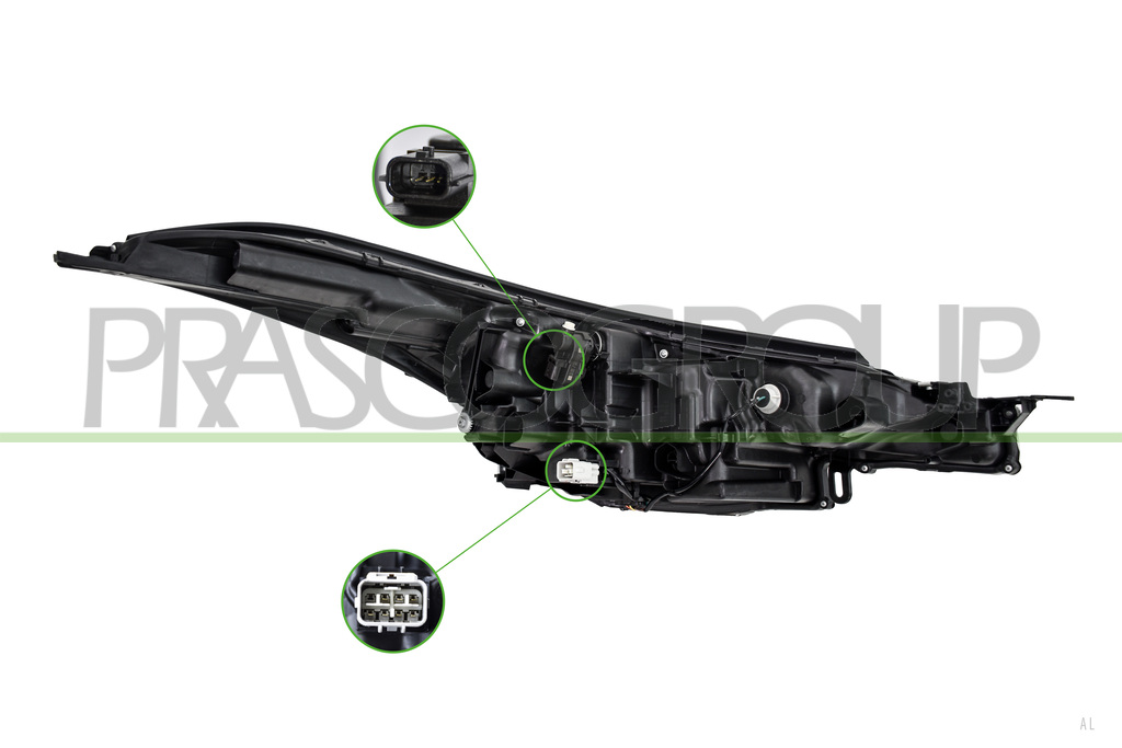 HEADLAMP LEFT-ELECTRIC-WITH MOTOR-LED-FEKA TYPE