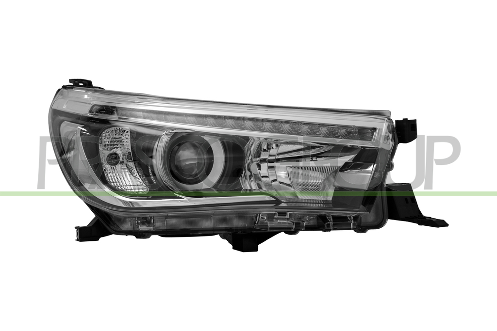 OPTICA DERECHA HB3 ELECTRICA-CON MOTOR-LED-NEGRA