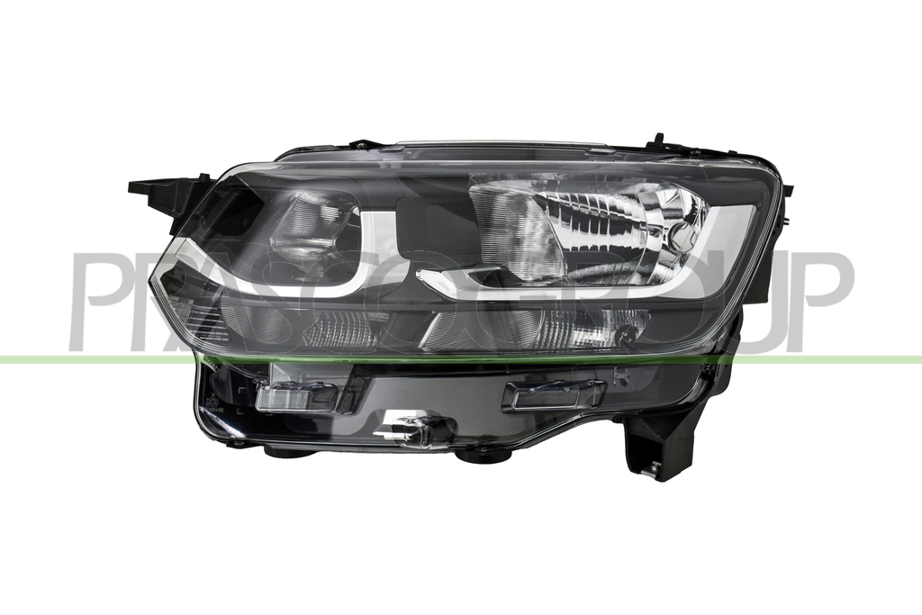 PHARE DROIT H1+H7 ELECTRIQUE AVEC MOTEUR-AVEC FEU DE JOUR-W21-5W