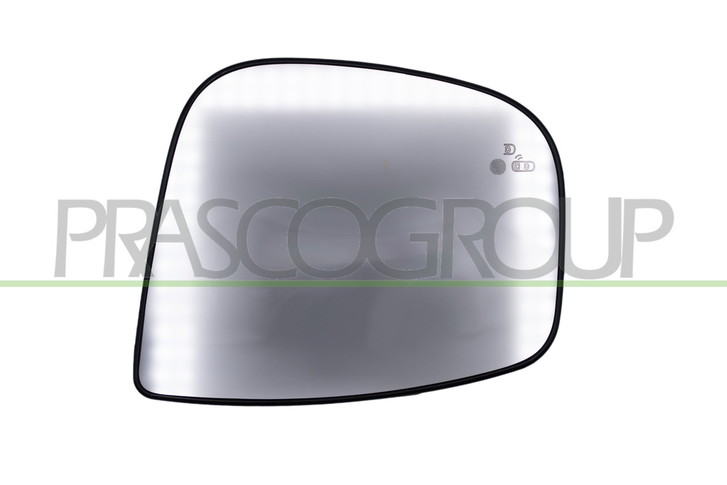 CRISTAL+SOPORTE IZQUIERDO-CONVEXO-TERMICO-CROMADO