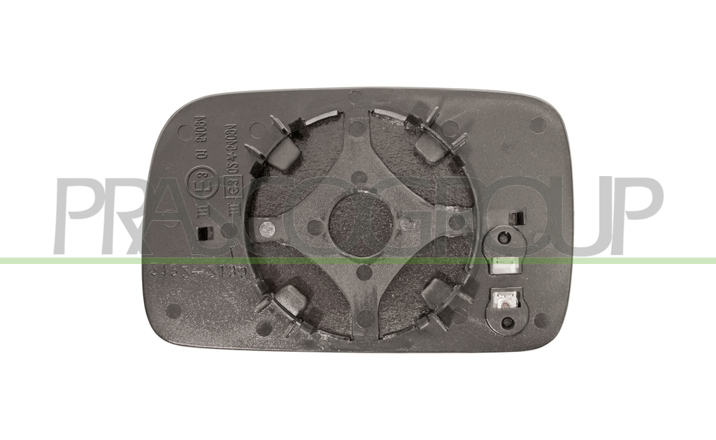 MIRROR GLASS BASE RIGHT-HEATED-CONVEX
